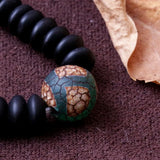 Natural Stone Bead Copper Bracelet for Yoga Meditation