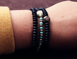 Natural Stone Bead Copper Bracelet for Yoga Meditation