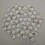 Stone Crystal Heart Pendant Necklace for Jewelry Making 15MM Charm Accessories