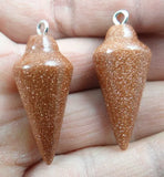 Natural Stone Pendulum Pendant for DIY Jewelry Necklaces
