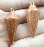 Natural Stone Pendulum Pendant for DIY Jewelry Necklaces
