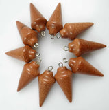 Natural Stone Pendulum Pendant for DIY Jewelry Necklaces