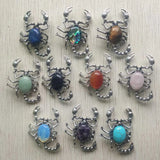 Stone Alloy Scorpion Shape Brooch Pendant for DIY Jewelry Making