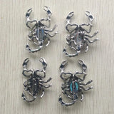 Stone Alloy Scorpion Shape Brooch Pendant for DIY Jewelry Making