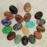 Natural Stone Mixed Beads for Jewelry Making Assorted Oval Shape Beads 20Pcs/lot