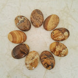 Natural Stone Mixed Beads for Jewelry Making Assorted Oval Shape Beads 20Pcs/lot