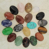 Natural Stone Mixed Beads for Jewelry Making Assorted Oval Shape Beads 20Pcs/lot