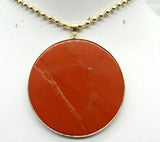 Natural Stone Tiger Eye Quartz Crystal Turquoises Lapis Round Cake Pendant