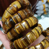Tiger Eye Beads Bracelet Natural Stone DIY Jewelry for Men and Women