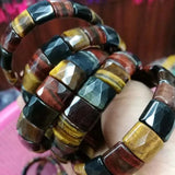 Tiger Eye Beads Bracelet Natural Stone DIY Jewelry for Men and Women