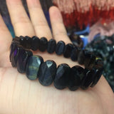 Natural Tiger Eye Stone Beads Bracelet Gemstone Bangle Fine Jewelry