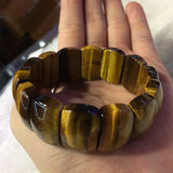 Tiger Eye Stone Beads Bracelet Natural Gemstone Bangle for Men