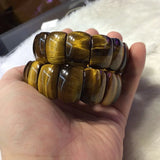 Tiger Eye Stone Beads Bracelet Natural Gemstone Bangle for Men