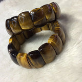 Tiger Eye Stone Beads Bracelet Natural Gemstone Bangle for Men