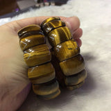 Tiger Eye Stone Beads Bracelet Natural Gemstone Bangle for Men