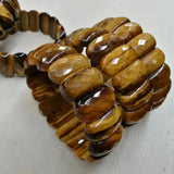 Tiger Eye Stone Beads Bracelet Natural Gemstone DIY Jewelry for Men Women