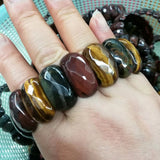 Tiger Eye Stone Beads Bracelet Natural Gemstone DIY Jewelry for Men Women