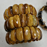 Tiger Eye Stone Beads Bracelet Natural Gemstone DIY Jewelry for Men Women