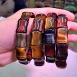 Tiger Eye Stone Beads Bracelet Natural Gemstone Woman Man
