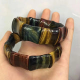 Tiger Eye Stone Beads Bracelet Natural Gemstone Woman Man