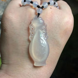 Natural Agate Necklace Pendant Fine Jewelry for Woman