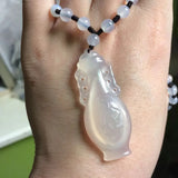 Natural Agate Necklace Pendant Fine Jewelry for Woman