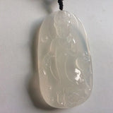 Natural Agate Stone Beads Pendant for Buddhism Prayer