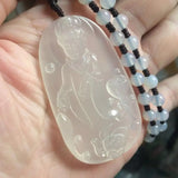 Natural Agate Stone Beads Pendant for Buddhism Prayer