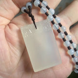 Natural Agate Stone Beads Pendant Gemstone Necklace Man Woman