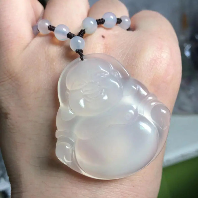 Natural Agate Stone Necklace Pendant