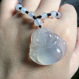 Natural Agate Stone Necklace Pendant