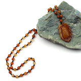 Yellow Agate Pendant - Natural Stone Necklace Pendants for Women