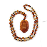 Yellow Agate Pendant - Natural Stone Necklace Pendants for Women