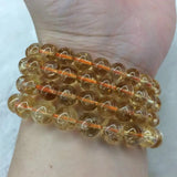 Natural Citrine Stone Beads Bracelet for Women