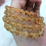 Natural Citrine Stone Beads Bracelet for Women