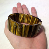 Yellow Tiger Eye Bracelet Natural Stone Jewelry for Men