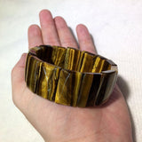 Yellow Tiger Eye Bracelet Natural Stone Jewelry for Men