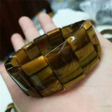 Yellow Tiger Eye Bracelet Natural Stone Jewelry for Men