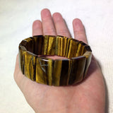 Yellow Tiger Eye Bracelet Natural Stone Jewelry for Men