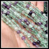 Green Fluorite Stone Round Ball Beads for Bracelets Making, 4mm-12mm
