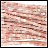 Pink Opal Gemstone Strings 4x4mm 6x6mm for Bracelet Making