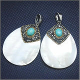 Nature Shell Pendants Carving Mother of Pearl DIY Shell Beads Charms