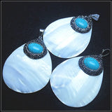 Nature Shell Pendants Carving Mother of Pearl DIY Shell Beads Charms