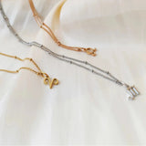 Stainless Steel 12 Constellation Pendant Necklace Golden Zodiac Charms Jewelry