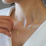 Stainless Steel 12 Constellation Pendant Necklace Golden Zodiac Charms Jewelry