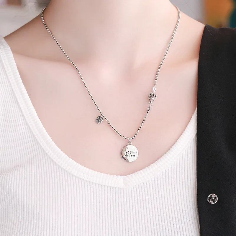 Vintage Style Silver Men Necklace
