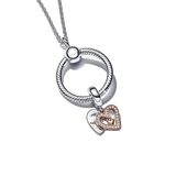 S925 Sterling Silver Matching Necklace with Logo for Girls