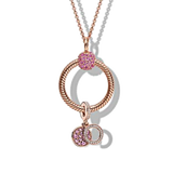 S925 Sterling Silver Matching Necklace with Logo for Girls