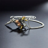 Steampunk Pendant Tattoo Machine Chain Necklace