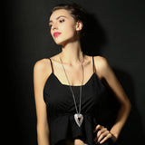 Heart Pendant Necklace Chunky Suspension Jewellery Chokers Chains